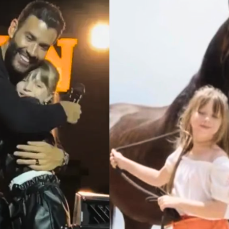 Fã mirim de Gusttavo Lima ganha cavalo após pedido em show