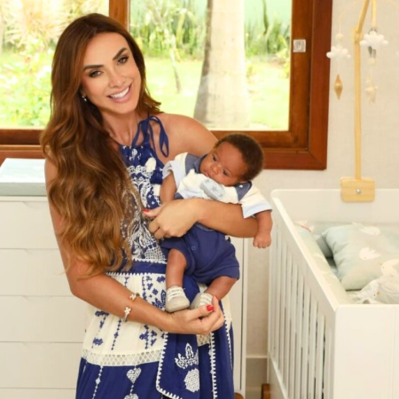 Nicole Bahls monta quartinho para bebê de funcionária em seu sítio
